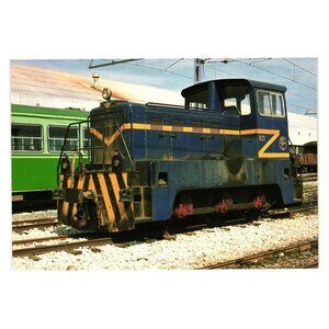 Vintage Postcard Diesel Tractor 821 Martorell Enlace 1985 SECN 821 1967 Train